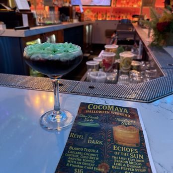 Coco Maya - Halloween  Cocktail - Caribbean Near Me - San Diego, California