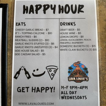 Lava Louie's - happy hour menu - Pizza Near Me - Oak Harbor, Washington Lava Louie's - happy hour menu - Pizza Near Me - Oak Harbor, Washington