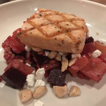 Sotto - Salmon w/ farro, roasted beets, goat cheese - Italian Near Me - Cincinnati, Ohio Sotto - Salmon w/ farro, roasted beets, goat cheese - Italian Near Me - Cincinnati, Ohio