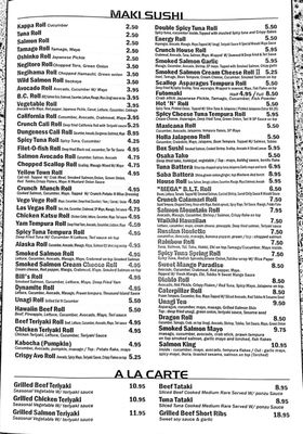 Menu photo 5 Sushi California - Surrey Surrey, BC