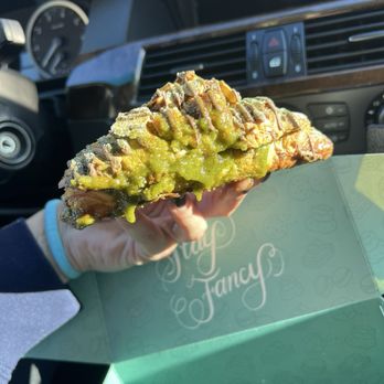 Fancy Flavors - Twice baked matcha banana croissant - Macarons Near Me - San Jose, California