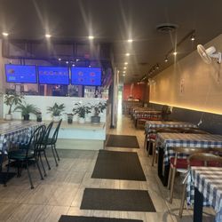 Interior of restaurant