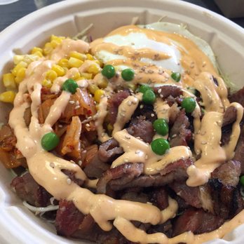 Mr Katsu - Kalbi Fusion Bowl $9 Good but needs more meat... - Sandwiches Near Me - Fullerton, California Mr Katsu - Kalbi Fusion Bowl $9 Good but needs more meat... - Sandwiches Near Me - Fullerton, California