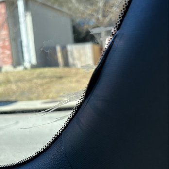 Caliber Collision - Window glue, and this is after they replaced it after damaging it - Body Shops Near Me - Schertz, Texas Caliber Collision - Window glue, and this is after they replaced it after damaging it - Body Shops Near Me - Schertz, Texas