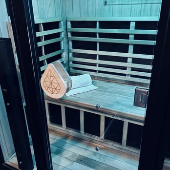 SweatHouz - The sauna room is warm, peaceful, and inviting, and the soft towel provided. - Saunas Near Me - Mt Pleasant, South Carolina SweatHouz - The sauna room is warm, peaceful, and inviting, and the soft towel provided. - Saunas Near Me - Mt Pleasant, South Carolina