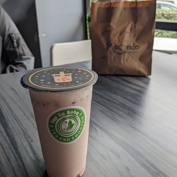 Top Up - Raspberry milk tea - Bubble Tea Near Me - Alameda, California Top Up - Raspberry milk tea - Bubble Tea Near Me - Alameda, California