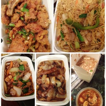 Fong's Kitchen - Salt and pepper pork (the best), singapore noodles, pork and veg, garlic beef and fried rice and soup. - Chinese Near Me - Schiller Park, Illinois