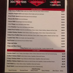 Jenni’s Front Room - Menu