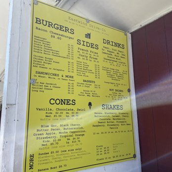 East Wind Drive-In - menu - American Near Me - Cascade Locks, Oregon East Wind Drive-In - menu - American Near Me - Cascade Locks, Oregon