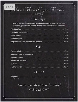 Menu photo 5 Maw Maw's Cajun Kitchen Oregon City, OR Menu photo 5 Maw Maw's Cajun Kitchen Oregon City, OR