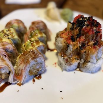 Jay's 108 - SNOW WHITE AND VOLCANO SUSHI ROLLS - Sushi Bars Near Me - Goldsboro, North Carolina Jay's 108 - SNOW WHITE AND VOLCANO SUSHI ROLLS - Sushi Bars Near Me - Goldsboro, North Carolina