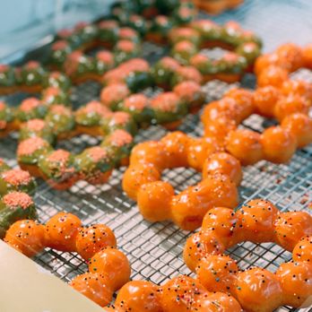 Mochinut - a bunch of donuts on a cooling rack - Donuts Near Me - Paramus, New Jersey