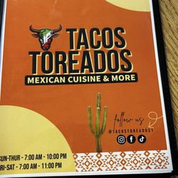 Tacos Toreados - Menu