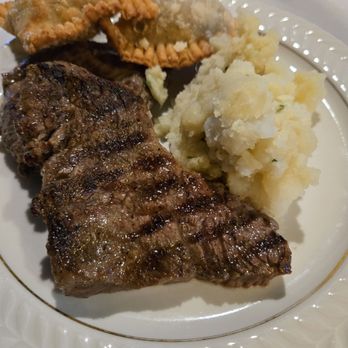 Castle Cantina Tapas Bar & Restaurant - Sirloin Steak and mashed potatoes enchilidas Cooked to perfection - Tapas Bars Near Me - Leicester, Massachusetts