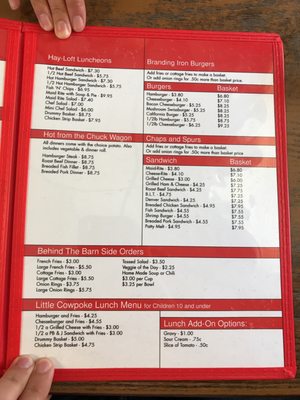 Menu photo 7 The Barn Brainerd, MN Menu photo 7 The Barn Brainerd, MN