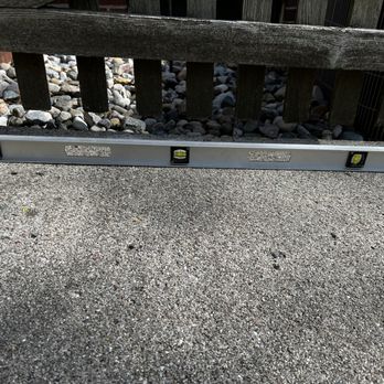 Pro Concrete Leveling - Shows how the stair is not level - Masonry/Concrete Near Me - Monroe, Michigan