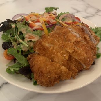 MAJI Curry - Katsu Pork Cutlet Salad, delicious! - Japanese Curry Near Me - Irvine, California MAJI Curry - Katsu Pork Cutlet Salad, delicious! - Japanese Curry Near Me - Irvine, California
