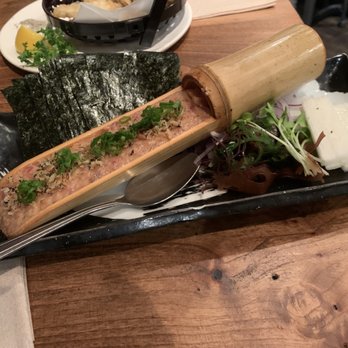 Kiraku - Spicy Tuna Tartare w/ Mountain Yam $14 - Tapas/Small Plates Near Me - Berkeley, California Kiraku - Spicy Tuna Tartare w/ Mountain Yam $14 - Tapas/Small Plates Near Me - Berkeley, California