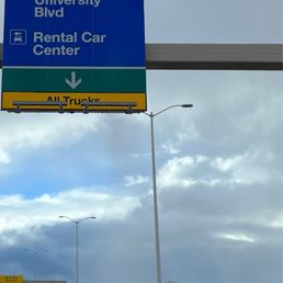 Signage to car rental