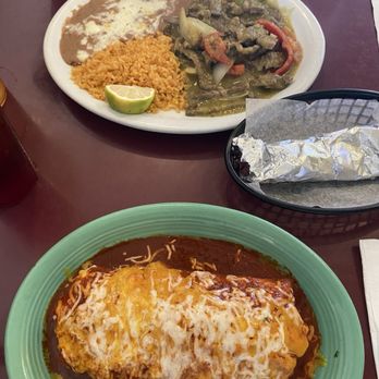 Taqueria Tepatitlan - Wet burrito with chile relleno and Bistec Ranchero Dish - Mexican Near Me - Ventura, California