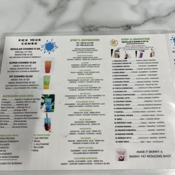 Healthy habits - Drink menu