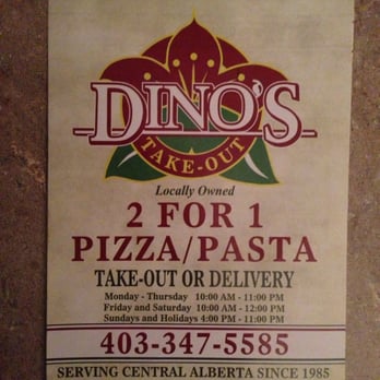 Dino's - Pizza Near Me - Red Deer, Alberta