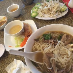 Spicy peanut fatty flank n steak noodles... Yummy