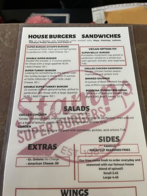 Menu photo 1 Stamps Super Burgers Jackson, MS Menu photo 1 Stamps Super Burgers Jackson, MS
