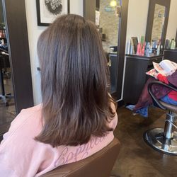 Manal Studio - Fresh cut, roots done, and toner applied. Love it!