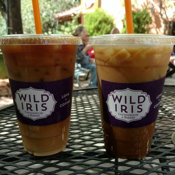 Wild Iris Coffee House - Cold brew with cream and vanilla rose latte with macadamia nut milk - Bakeries Near Me - Prescott, Arizona Wild Iris Coffee House - Cold brew with cream and vanilla rose latte with macadamia nut milk - Bakeries Near Me - Prescott, Arizona