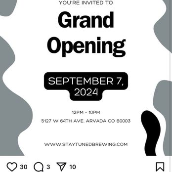 Stay Tuned Brewing - Grand opening Saturday 09.07.2024! - Breweries Near Me - Arvada, Colorado Stay Tuned Brewing - Grand opening Saturday 09.07.2024! - Breweries Near Me - Arvada, Colorado