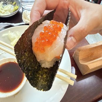 Noriya - Shrimp premium hand roll - Sushi Bars Near Me - Brooklyn, New York Noriya - Shrimp premium hand roll - Sushi Bars Near Me - Brooklyn, New York