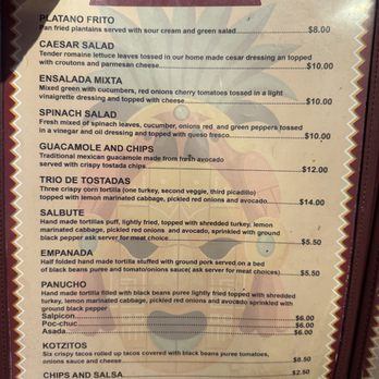 Poc-Chuc - Menu February 2025 - Latin American Near Me - San Francisco, California