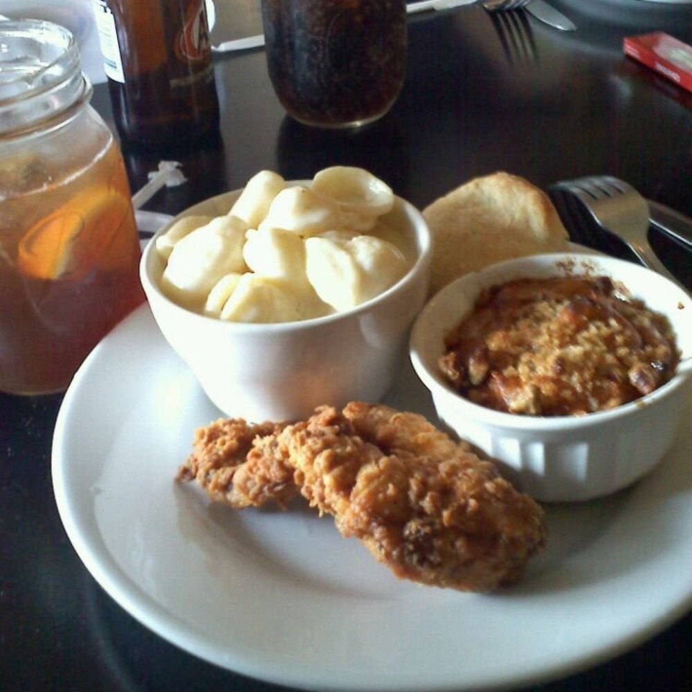 Proper - Fried chicken plate with mac n cheese and sweet potato! - Southern Near Me - Boone, North Carolina Proper - Fried chicken plate with mac n cheese and sweet potato! - Southern Near Me - Boone, North Carolina