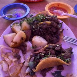 Sun Rise Cafe - Street Tacos made with RIBEYE
