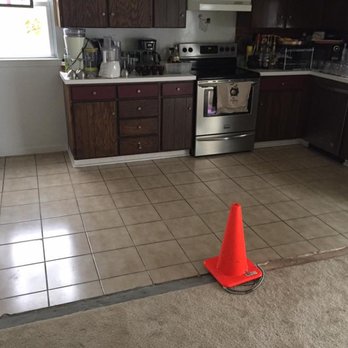 Affordable Floors - Our kitchen BEFORE - Flooring Near Me - Quakertown, Pennsylvania