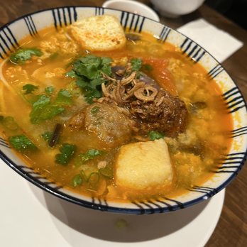 Nam 2 - Bun rieu Crab tomato noodle soup with mince crab and pork with mince eggs - Vietnamese Near Me - Markham, Ontario Nam 2 - Bun rieu Crab tomato noodle soup with mince crab and pork with mince eggs - Vietnamese Near Me - Markham, Ontario