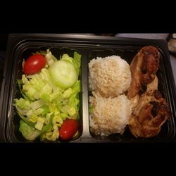 Touch of Polynesia - Chicken Mini Plate -Island BBQ Chicken -Rice -Green Salad