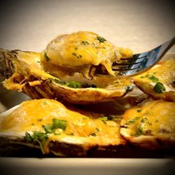 Pompano's Seafood House - Huge Charred Oysters