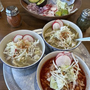 Peke's Pozole - Pozole Flight - Mexican Near Me - Chicago, Illinois Peke's Pozole - Pozole Flight - Mexican Near Me - Chicago, Illinois