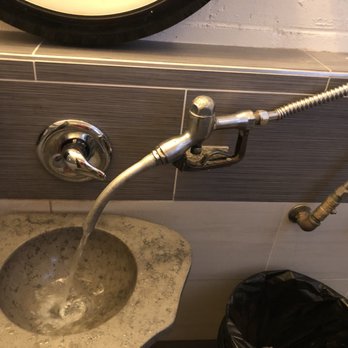 Taste Coffee - the bathroom faucet of the former gas station - Coffee Roasteries Near Me - Durango, Colorado
