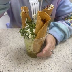 Un Taco Mass - Flautas, we found dipping them in a mix of the red sauce with some sour cream was amazing and added good heat