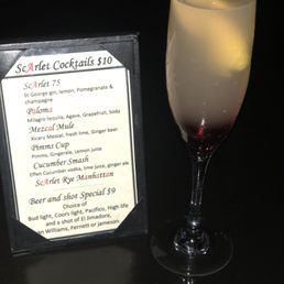 Menu & Scarlet- with vodka instead of gin Menu & Scarlet- with vodka instead of gin