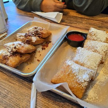 Two Eggs! - McDonough - Sweet & Salty Beignets (left) and Beignets (right) - Breakfast & Brunch Near Me - Hampton, Georgia Two Eggs! - McDonough - Sweet & Salty Beignets (left) and Beignets (right) - Breakfast & Brunch Near Me - Hampton, Georgia