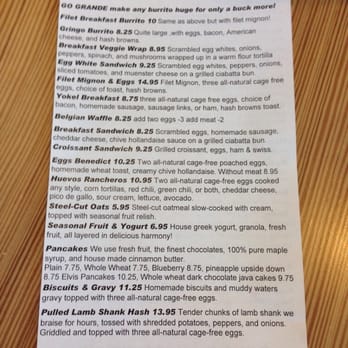 Northside Kitchen - Breakfast Menu 10/11/13 - Breakfast & Brunch Near Me - Avon, Colorado