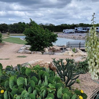 Terraqueous RV Resort - Back in campsites overlooking our front pond wrapped around the walking trail. - RV Parks Near Me - Blanco, Texas Terraqueous RV Resort - Back in campsites overlooking our front pond wrapped around the walking trail. - RV Parks Near Me - Blanco, Texas