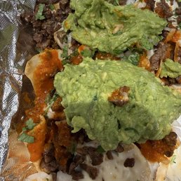 Nacho carne asada.