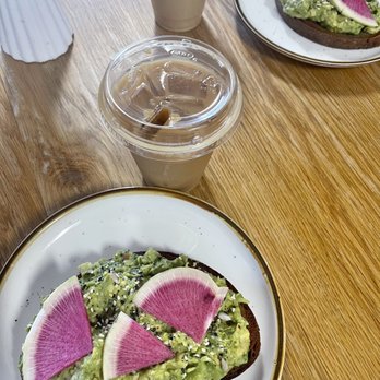 Lift Coffee Roasters - Avocado toast and cold brew on tap with oat milk - Coffee & Tea Near Me - Riverside, California