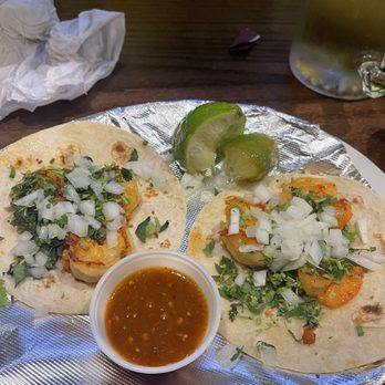 Los Cabos Mexican Grill and Cantina - Shrimp Soft Shell Tacos (2) - Steakhouses Near Me - Surfside Beach, South Carolina
