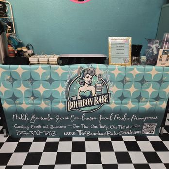 The Bourbon Babe - Bar set-up at a salon anniversary event - Bartenders Near Me - Boulder City, Nevada The Bourbon Babe - Bar set-up at a salon anniversary event - Bartenders Near Me - Boulder City, Nevada